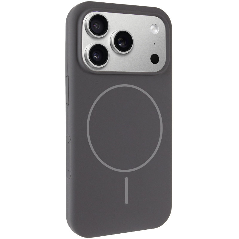 Чехол Silk Full Protective (AA) NO LOGO with Magnetic Fit для Apple iPhone 17 Pro Max / 18 Pro Max (Серый / Dark Gray)