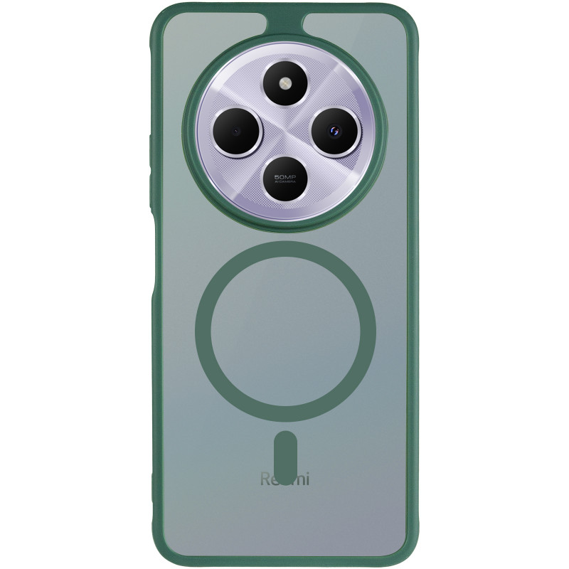 Фото Чехол TPU Bloom with Magnetic Fit для Xiaomi Redmi 14C / A4 / Poco C75 / Poco M7 5G (Green) на vchehle.ua