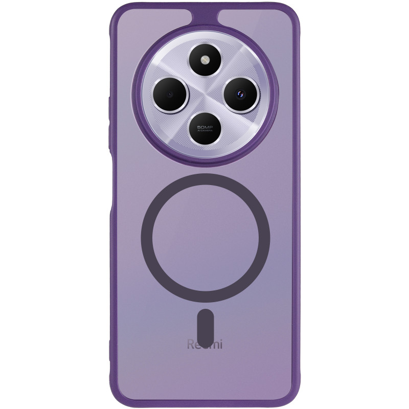 Фото Чехол TPU Bloom with Magnetic Fit для Xiaomi Redmi 14C / A4 / Poco C75 / Poco M7 5G (Purple) на vchehle.ua