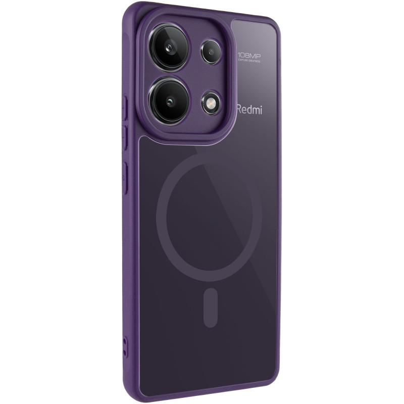 Чехол TPU Bloom with Magnetic Fit для Xiaomi Redmi Note 13 4G (Purple)