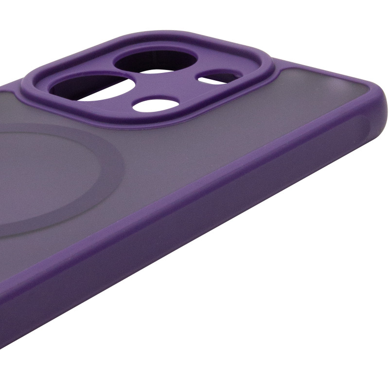 Чехол TPU Bloom with Magnetic Fit для Xiaomi Redmi Note 13 4G (Purple) в магазине vchehle.ua