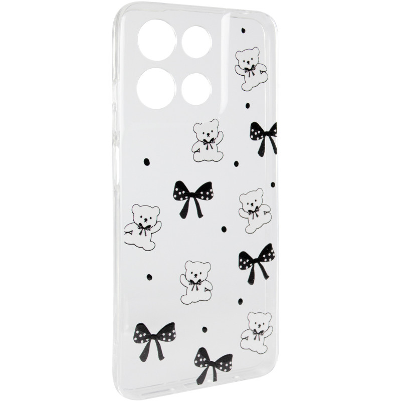 Чохол TPU Clear Joy на Motorola Moto G17 Power (Teddy Bows)