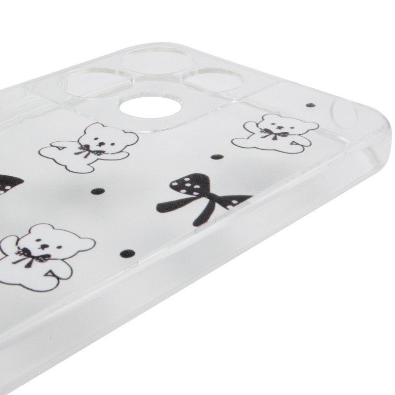 Чохол TPU Clear Joy на Motorola Moto G17 Power (Teddy Bows) в магазині vchehle.ua