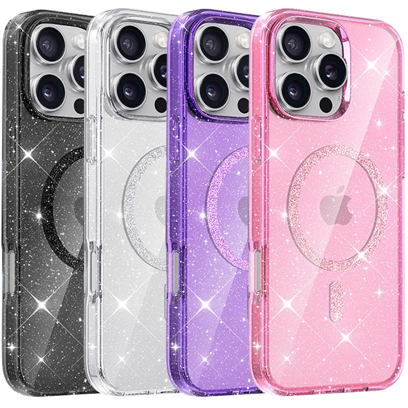 Чохол TPU Eclipse Sparkle Magnetic Fit на Apple iPhone 16 Pro (6.3")
