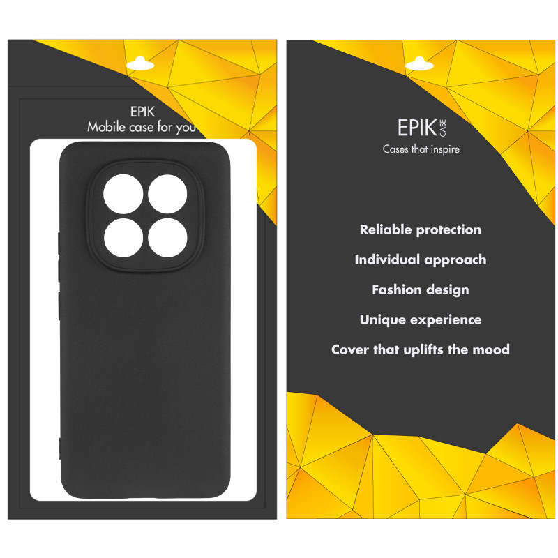 Фото Чохол TPU Epik Black Full Camera на Xiaomi Redmi Note 15 Pro 4G (Чорний) на vchehle.ua