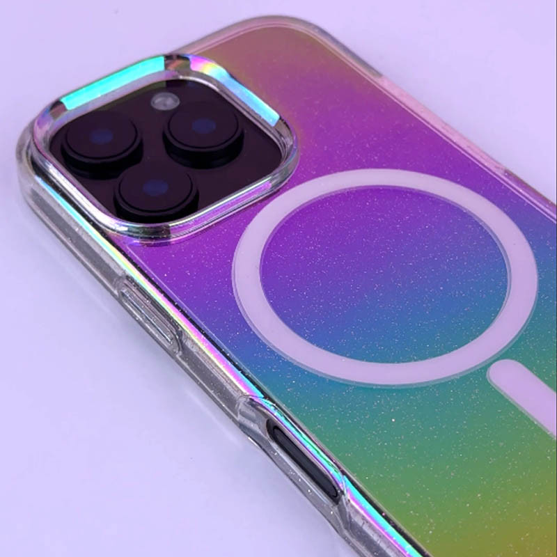 Купити Чохол TPU Galaxy Sparkle Magnetic Fit на Apple iPhone 16 Pro (6.3") (Chroma+Glitter) на vchehle.ua