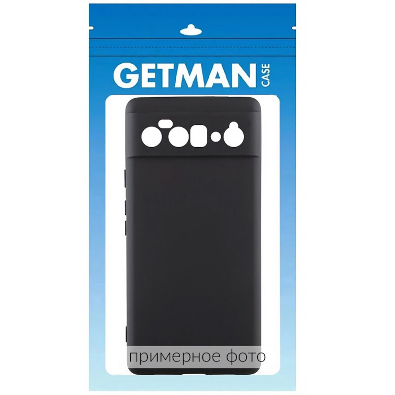 Фото Чехол TPU GETMAN Liquid Silk Full Camera для Samsung Galaxy A05s (Черный / Black) на vchehle.ua