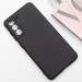 Фото Чохол TPU GETMAN Liquid Silk Full Camera на Samsung Galaxy S21 FE (Чорний / Black) на vchehle.ua