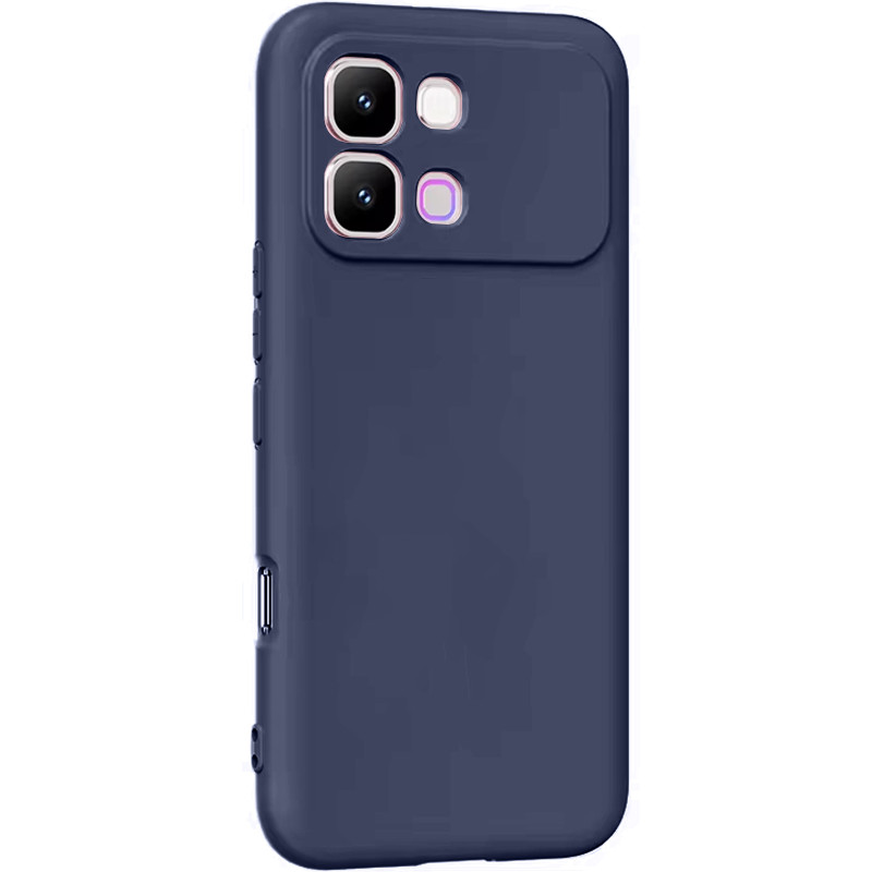 Чехол TPU GETMAN Liquid Silk Full Camera для Infinix Note Edge (Синий / Midnight Blue)