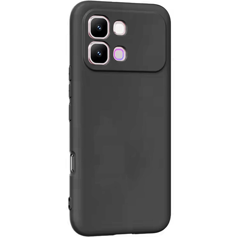 Чехол TPU GETMAN Liquid Silk Full Camera для Infinix Note Edge (Черный / Black)