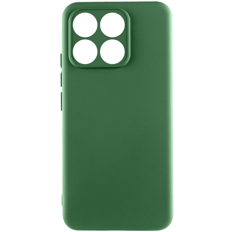 Чехол TPU GETMAN Liquid Silk Full Camera для Motorola Edge 70 Fusion (Зеленый / Dark green)