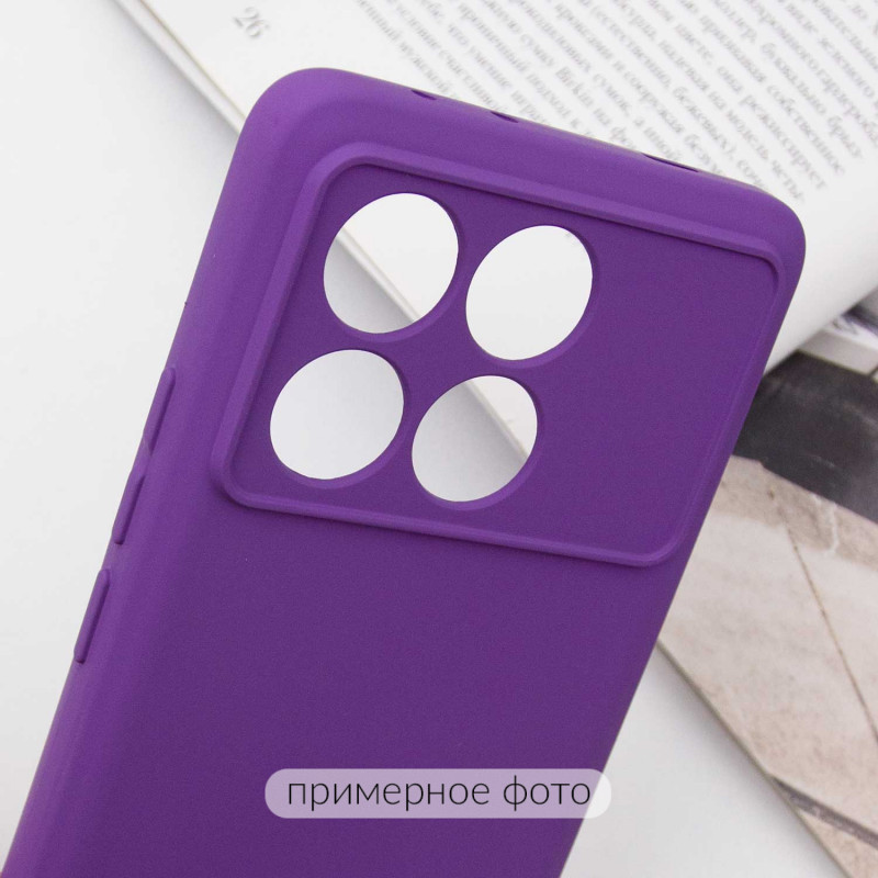Купить Чехол TPU GETMAN Liquid Silk Full Camera для Xiaomi Poco X6 / Note 13 Pro 5G (Фиолетовый / Purple) на vchehle.ua