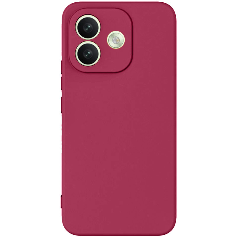 Чохол TPU GETMAN Liquid Silk Full Camera на Xiaomi Redmi Note 17 Pro (Бордовий / Marsala)