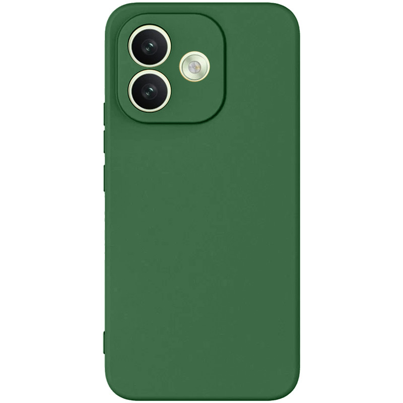 Чохол TPU GETMAN Liquid Silk Full Camera на Xiaomi Redmi Note 17 Pro (Зелений / Dark green)