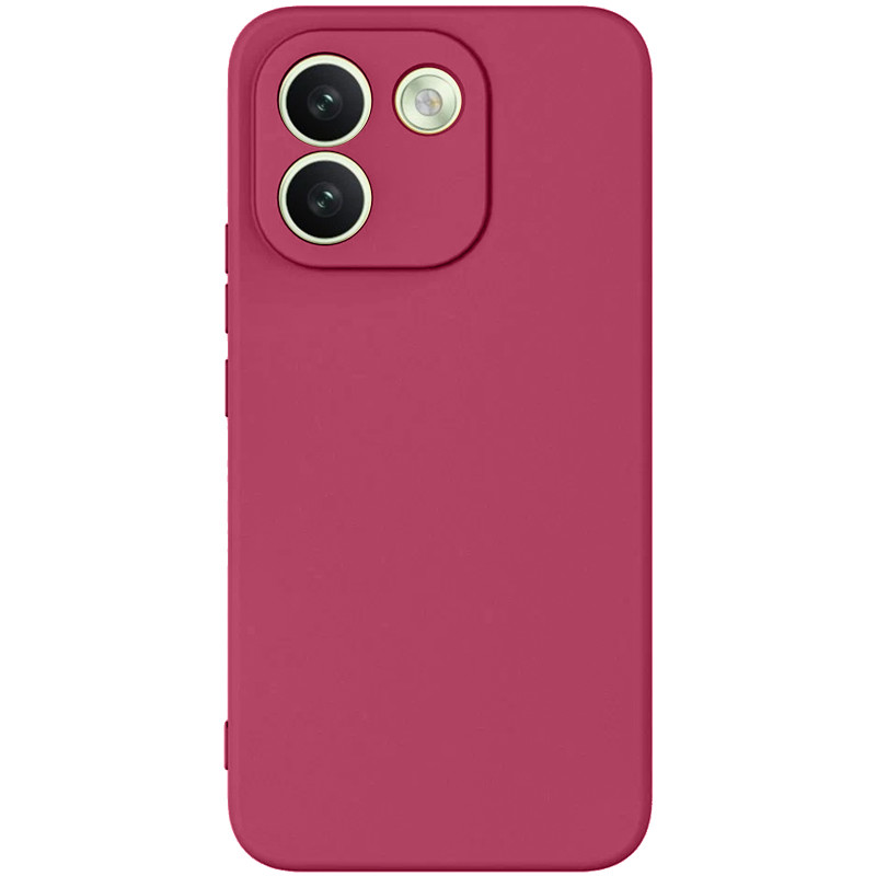 Чехол TPU GETMAN Liquid Silk Full Camera для Xiaomi Redmi Note 17 Pro Max (Бордовый / Marsala)