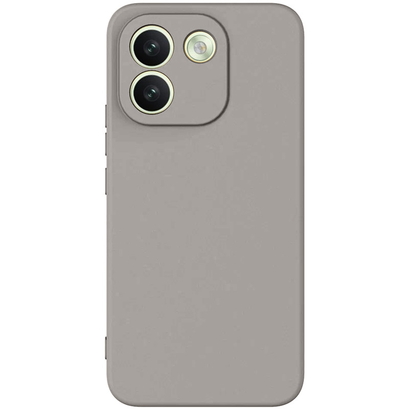 Чехол TPU GETMAN Liquid Silk Full Camera для Xiaomi Redmi Note 17 Pro Max (Серый / Lavender)