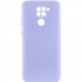 Чохол TPU GETMAN Liquid Silk Full Camera на Xiaomi Redmi Note 9 / Redmi 10X (Бузковий / Light purple)