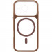 Фото Чехол TPU+PC GETMAN Moon Clear with Magnetic Safe для Apple iPhone 16 Pro Max (6.9") (Brown) на vchehle.ua