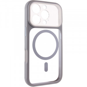 Чехол TPU+PC GETMAN Moon Clear with Magnetic Safe для Apple iPhone 16 Pro Max (6.9")
