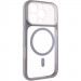 Чехол TPU+PC GETMAN Moon Clear with Magnetic Safe для Apple iPhone 16 Pro Max (6.9") (Grey)