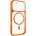 Чехол TPU+PC GETMAN Moon Clear with Magnetic Safe для Apple iPhone 16 Pro Max (6.9") (Orange)