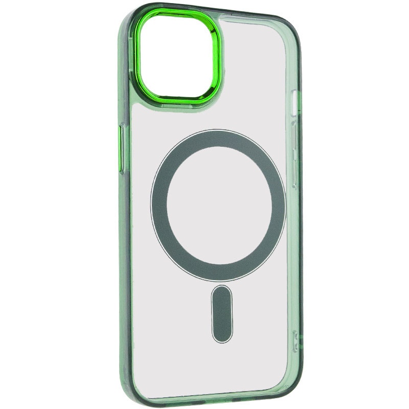 Фото Чехол TPU Iris with Magnetic Fit для Apple iPhone 12 Pro Max (6.7") (Зеленый) на vchehle.ua