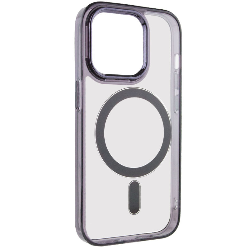 Фото Чехол TPU Iris with Magnetic Fit для Apple iPhone 13 Pro (6.1") (Черный) на vchehle.ua
