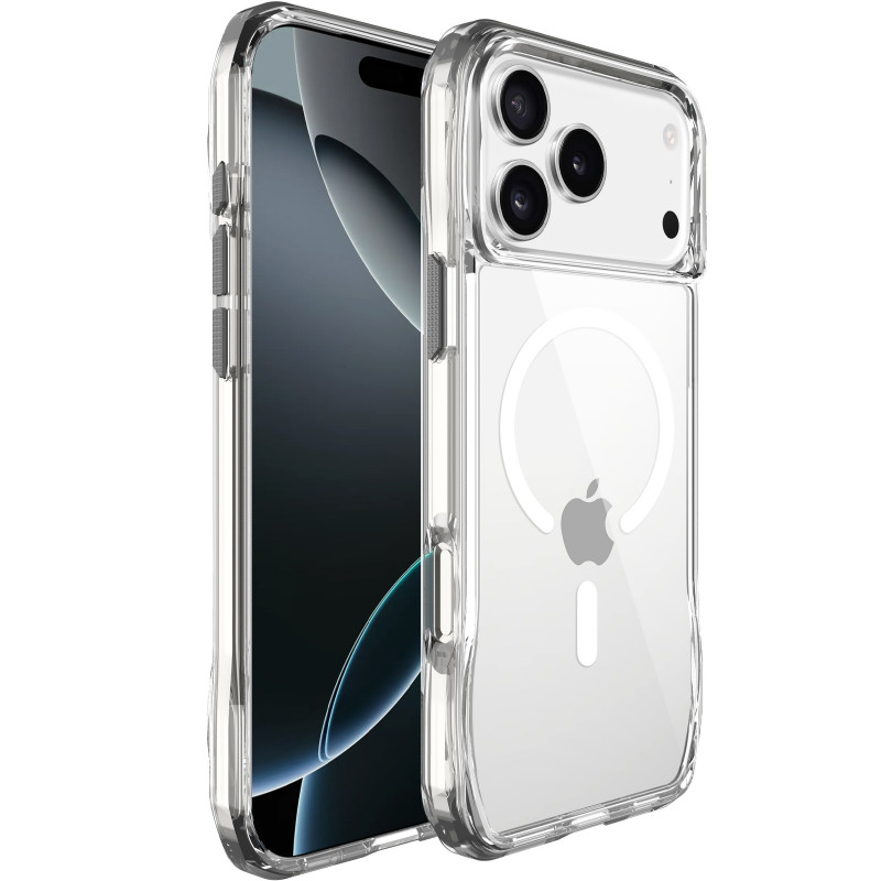Чехол TPU Space Octagon with Magnetic Fit для Apple iPhone 17 Pro (6.3") (Clear)