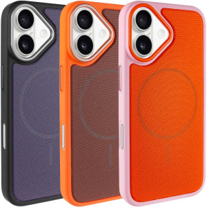 Чехол PC Textile Hybrid with Magnetic Fit для Apple iPhone 17 (6.3")