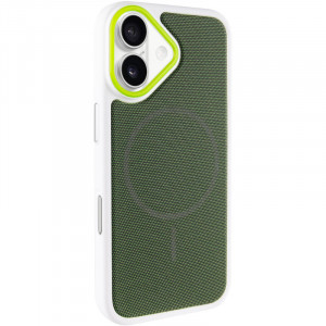 Чехол PC Textile Hybrid with Magnetic Fit для Apple iPhone 17 (6.3")