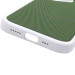 Купить Чехол PC Textile Hybrid with Magnetic Fit для Apple iPhone 17 (6.3") (White / Green) на vchehle.ua