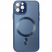 Чехол TPU+Glass Sapphire Midnight with Magnetic Fit для Apple iPhone 14 Pro (6.1") (Синий / Deep navy)