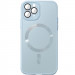 Чехол TPU+Glass Sapphire Midnight with Magnetic Fit для Apple iPhone 14 Pro Max (6.7") (Голубой / Blue)