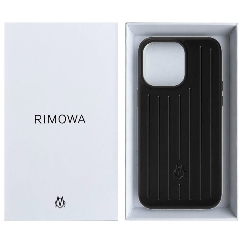Фото Чохол TPU+Metal Rimowa Style (AAA) на Apple iPhone 16 Pro Max (6.9") (Black) в маназині vchehle.ua