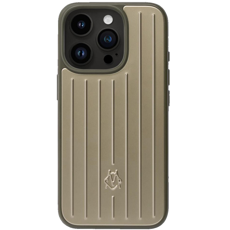 Чохол TPU+Metal Rimowa Style (AAA) на Apple iPhone 16 Pro Max (6.9") (Titanium)