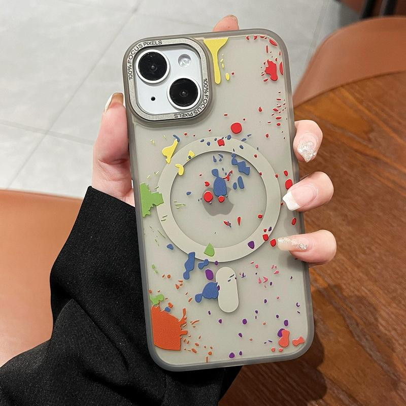 Фото Чехол TPU+PC Flush with Magnetic Fit для Apple iPhone 15 (6.1") (Titanium grey) на vchehle.ua
