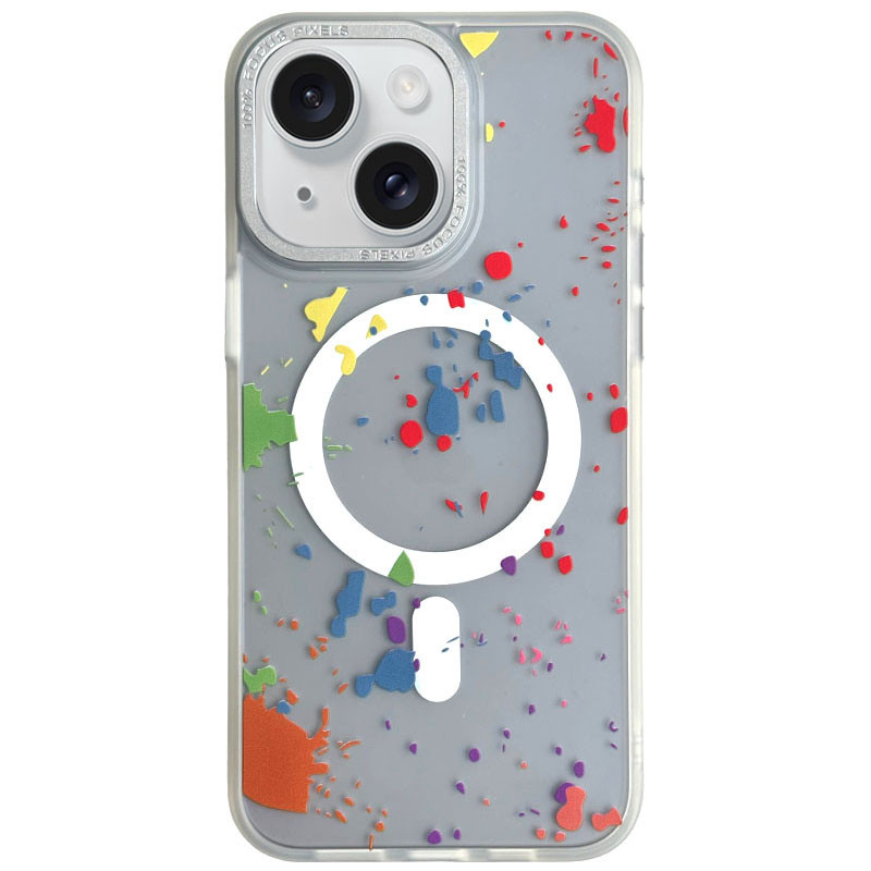 Чехол TPU+PC Flush with Magnetic Fit для Apple iPhone 15 (6.1") (White)