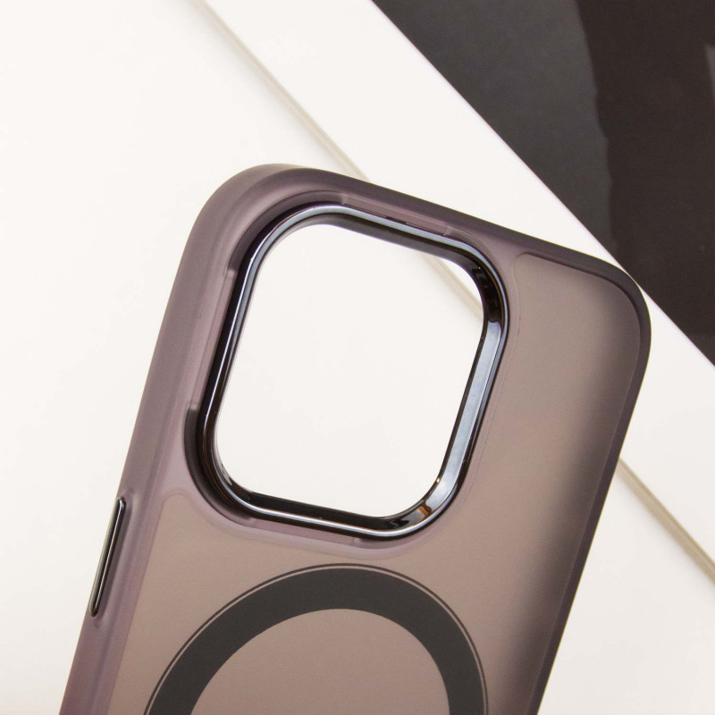 Купить Чехол TPU+PC Lily with Magnetic Fit для Apple iPhone 14 Pro (6.1") (Dark Purple) на vchehle.ua