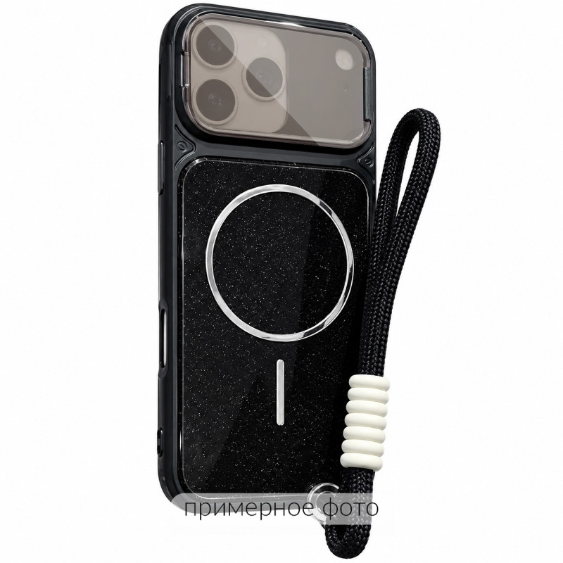 Чохол TPU+PC Pacific with Magnetic Fit and straps на Apple iPhone 14 / 13 (6.1") (Black)
