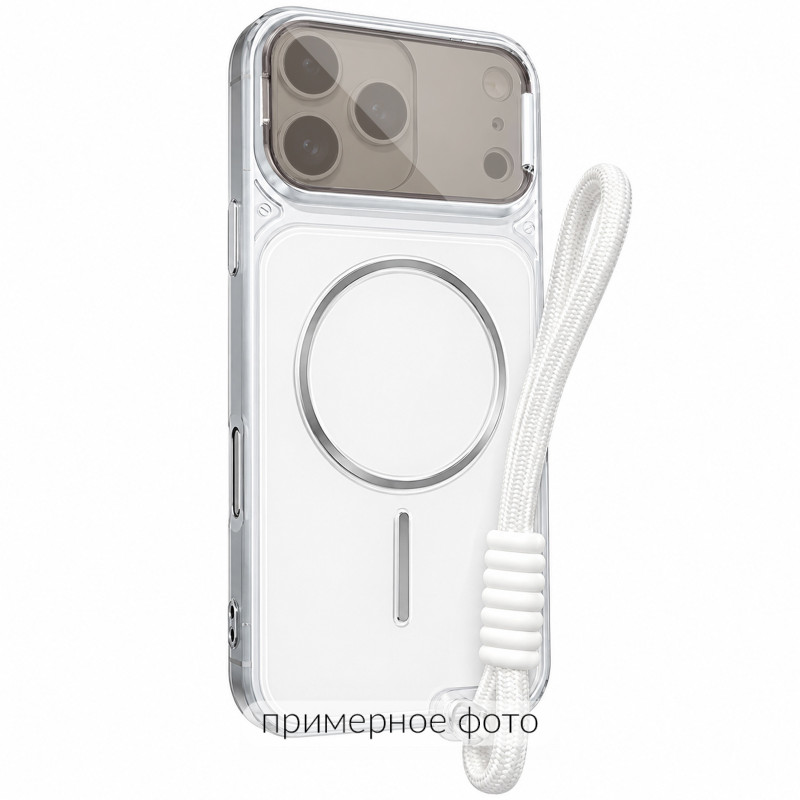 Чохол TPU+PC Pacific with Magnetic Fit and straps на Apple iPhone 15 Pro (6.1") (White)