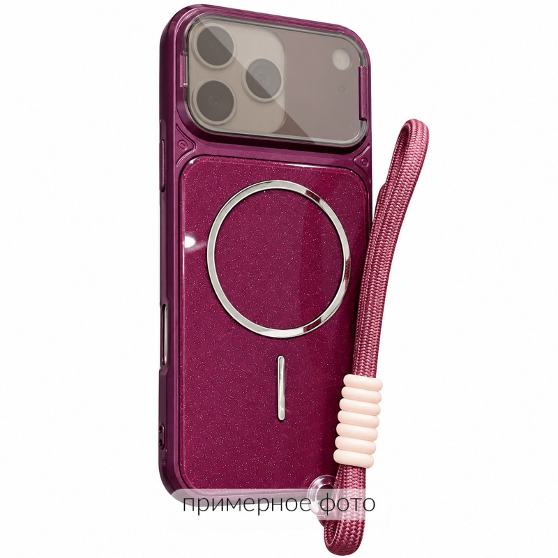 Чохол TPU+PC Pacific with Magnetic Fit and straps на Apple iPhone 17 (6.3") (Red)