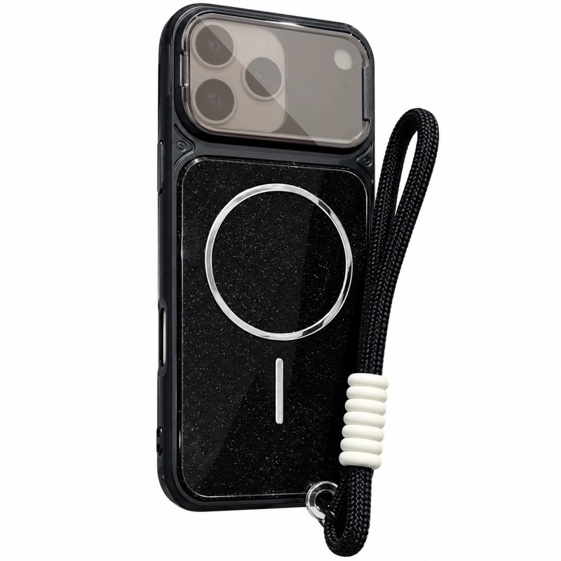 Чохол TPU+PC Pacific with Magnetic Fit and straps на Apple iPhone 17 Pro / 18 Pro (6.3") (Black)