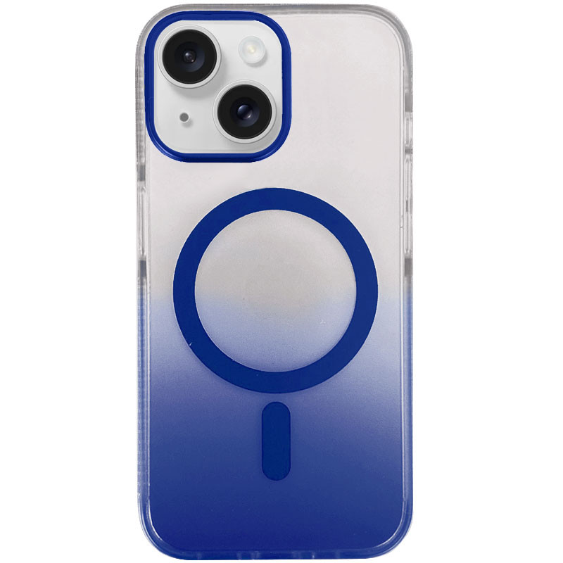 Чехол TPU+PC Phantom with Magnetic Fit для Apple iPhone 15 (6.1") (Blue)
