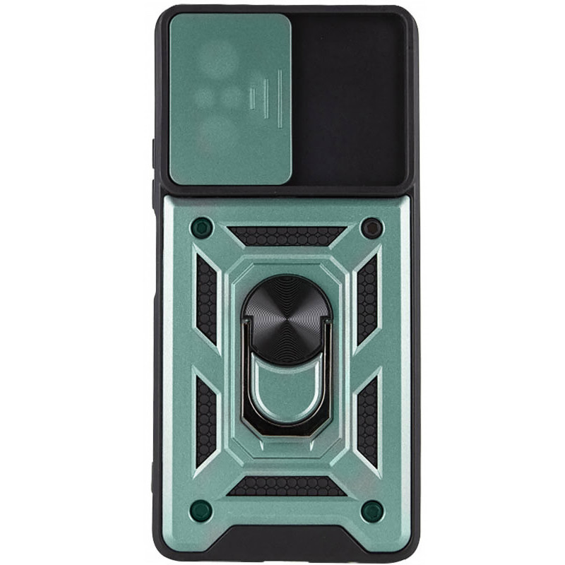 Фото Удароміцний чохол Ummi Camshield Serge Ring на Xiaomi Redmi Note 10 Pro / 10 Pro Max (Зелений) на vchehle.ua