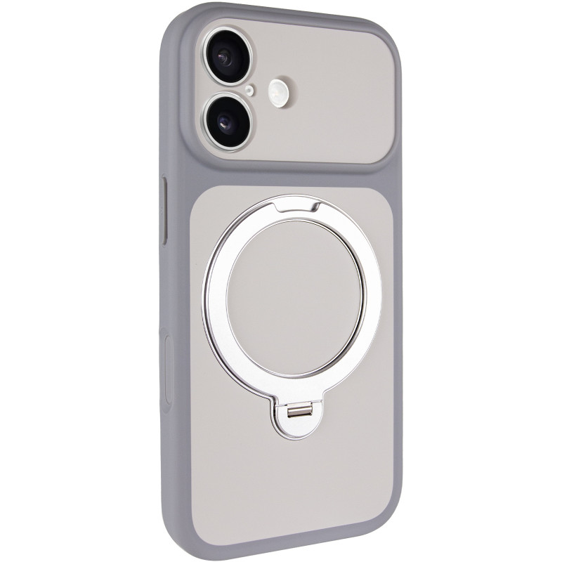 Чехол Ummi Full Camera with Magnetic Fit HQ Ring для Apple iPhone 17 (6.3") (Grey)