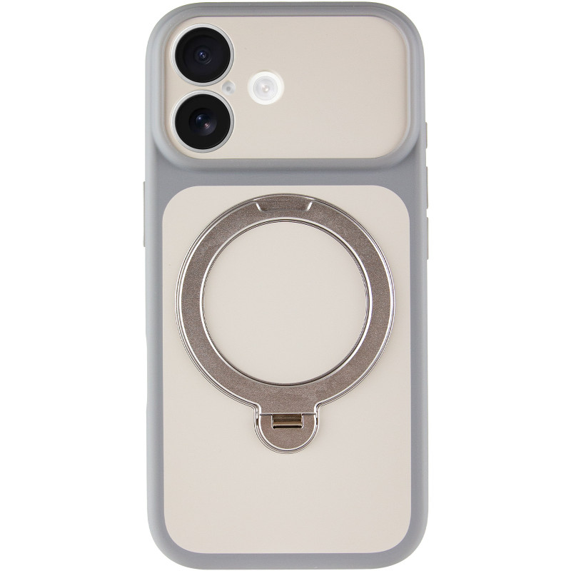 Фото Чехол Ummi Full Camera with Magnetic Fit HQ Ring для Apple iPhone 17 (6.3") (Grey) на vchehle.ua