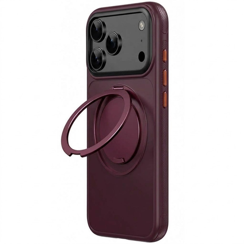 Чехол Ummi Stylish with Magnetic Fit для Apple iPhone 17 Pro / 18 Pro (6.3") (Deep Cherry)