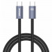 Дата кабель Amaya CC62 Type-C to Type-C 60W (2m) (Gray)