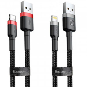 Дата кабель Baseus Cafule USB to Lightning 2.4A (1m) (CALKLF-B)