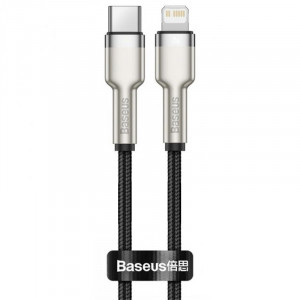 Дата кабель Baseus Cafule Metal Type-C to Lightning PD20W (2m) (CATLJK-B)
